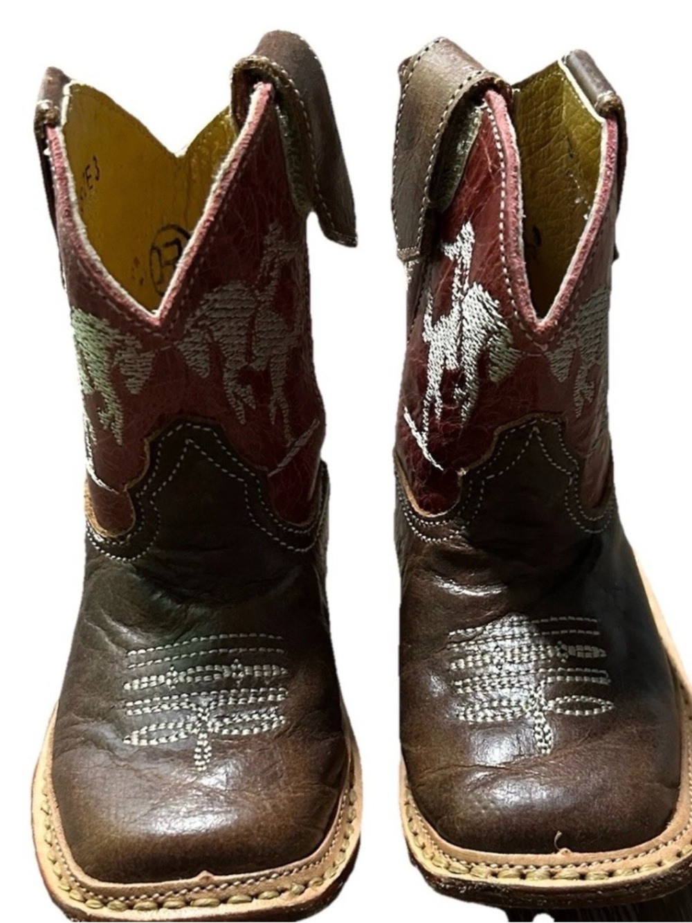 Baby Toddler Roper Cowbabies Cowboy Boots Size 3 - Picture 2 of 4